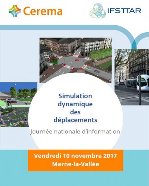 Simulation dynamique des déplacements - Journée nationale d'information - Vendredi 10 novembre 2017 - Marne-la-Vallée  (nouvelle fenetre)